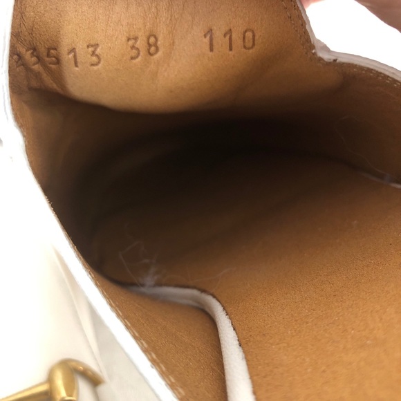 Gucci PRINCETOWN mules white soft leather slippers - Picture 8 of 9